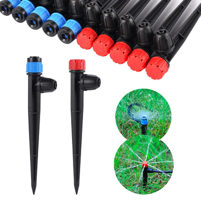 25 Pcs Drip Irrigation Fan Emitter for 1/4" Irrigation Tubing