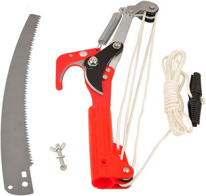 Extendable Tree Pruner Saw Head Without Pole, Outdoor High-Altitude Branches Trimmer Pruning Shears, Harvester Clipper for Plant Twig Vine, Garden Trimming Tool