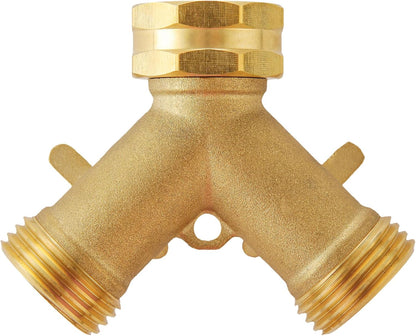 Garden Hose Splitter 2 Way Heavy Duty, Outdoor Faucet Splitter