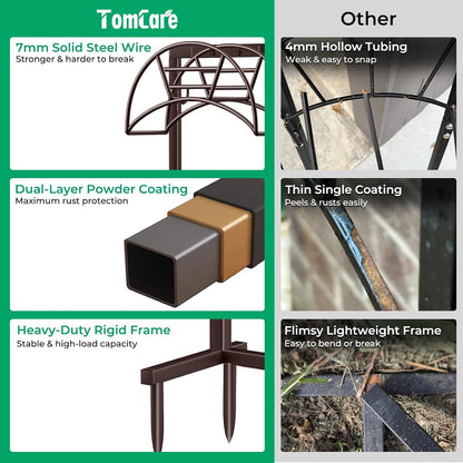 Garden Hose Holder, 4 Spikes Heavy Duty Hose Stand for 160FT Hose