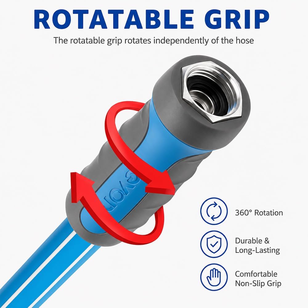 Heavy Duty Garden Hose 3 ft, Leader Hose For Hose Reel