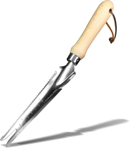 Manual Hand Weeder - Multi Use Gardening Trowels for Easy Weed Puller, Digging, Cutting, Gauging, Transplanting, Rust-Proof and Anti-Scratch Garden Hand Shovel Weed Tool for Yard Lawn and Farm