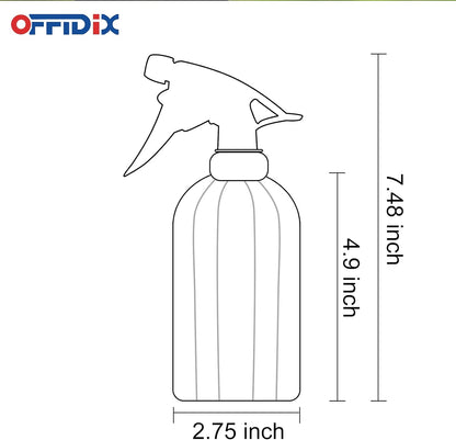 Glass Spray Bottle,Plant Mister, 0.35L/11.8oz Pressure Watering Can with Adjustable Nozzle Watering Handheld Bottles for Garden Plants Cleaning Solutions(Gray