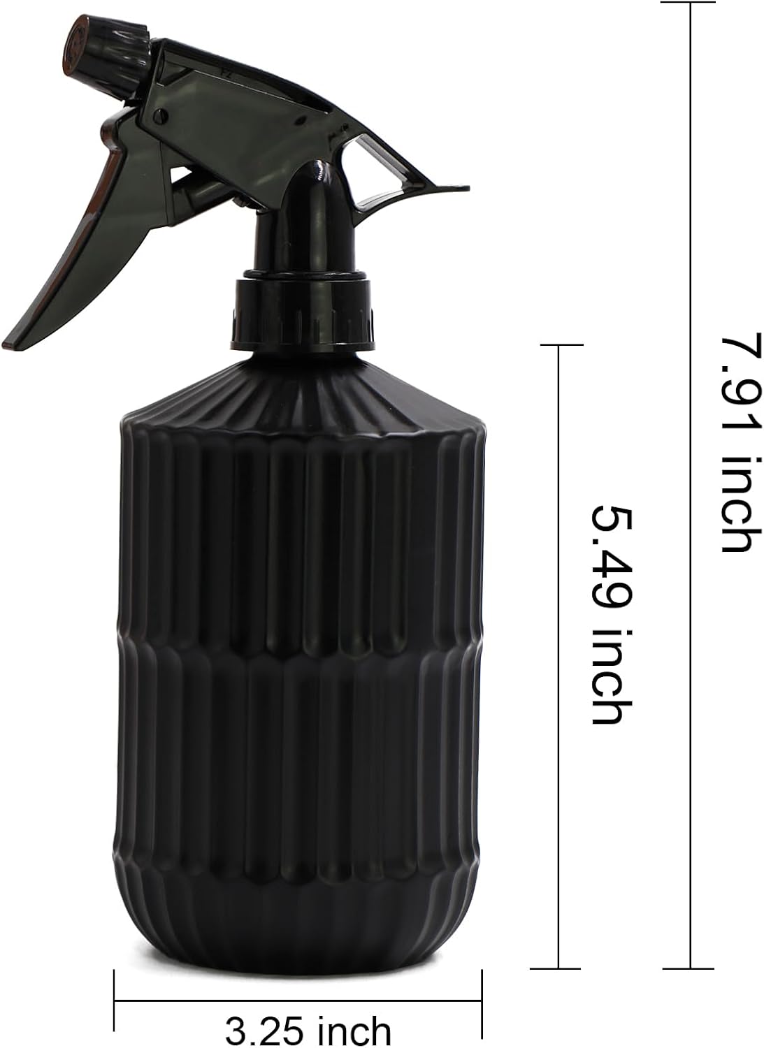 Glass Spray Bottle,Plant Mister, 0.35L/11.8oz Pressure Watering Can with Adjustable Nozzle Watering Handheld Bottles for Garden Plants Cleaning Solutions(Gray