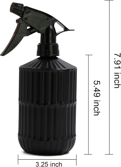 Glass Spray Bottle,Plant Mister, 0.35L/11.8oz Pressure Watering Can with Adjustable Nozzle Watering Handheld Bottles for Garden Plants Cleaning Solutions(Gray
