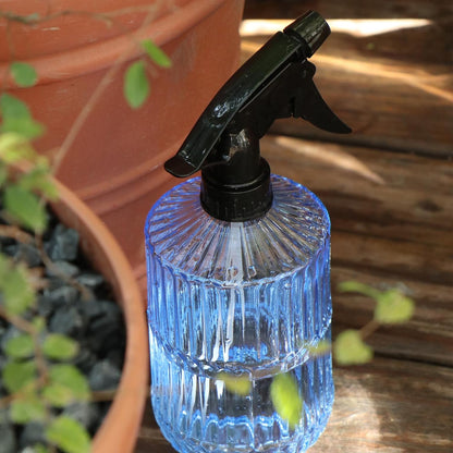 Glass Spray Bottle,Plant Mister, 0.35L/11.8oz Pressure Watering Can with Adjustable Nozzle Watering Handheld Bottles for Garden Plants Cleaning Solutions(Gray