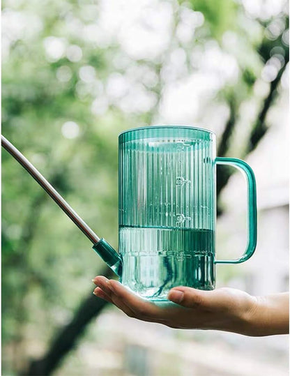 Small Watering Can for Indoor Plants, Flowers, Succulents with Long Spout 34oz(Green)