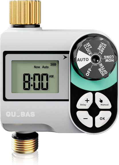 Brass Sprinkler Timer, Programmable Water Hose Timer for Garden Hose