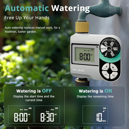 Brass Sprinkler Timer, Programmable Water Hose Timer for Garden Hose