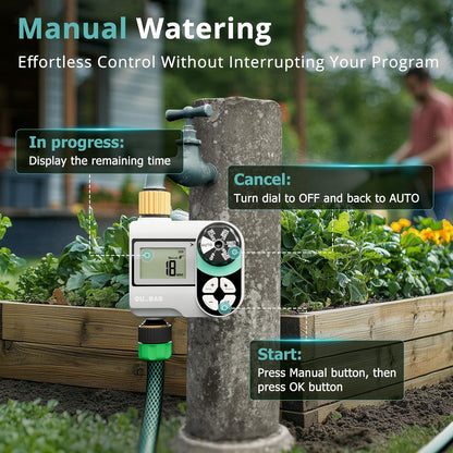 Brass Sprinkler Timer, Programmable Water Hose Timer for Garden Hose