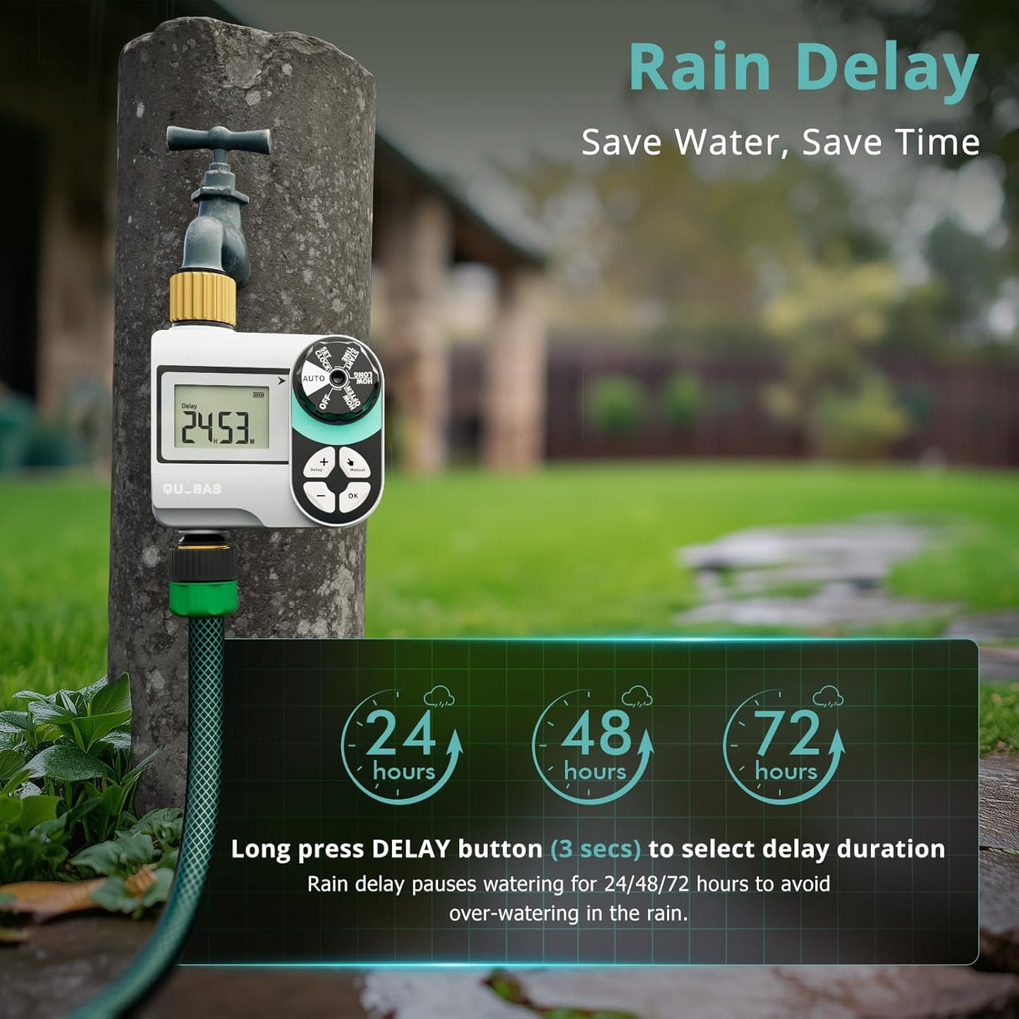 Brass Sprinkler Timer, Programmable Water Hose Timer for Garden Hose