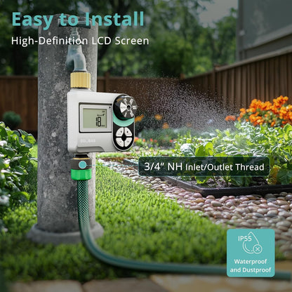 Brass Sprinkler Timer, Programmable Water Hose Timer for Garden Hose