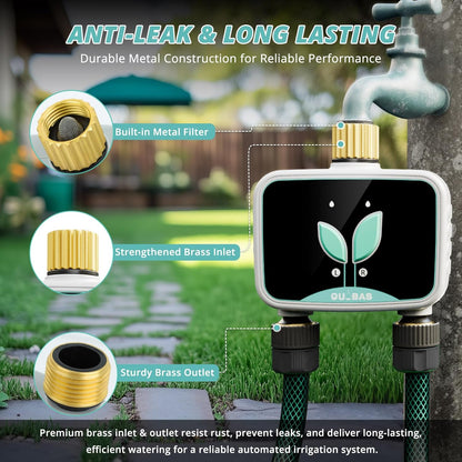 Brass Sprinkler Timer, Programmable Water Hose Timer for Garden Hose