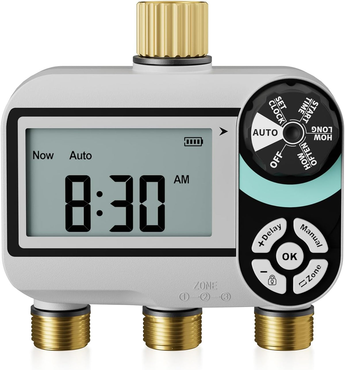 Brass Sprinkler Timer, Programmable Water Hose Timer for Garden Hose