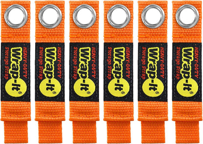Heavy-Duty Straps - 7-inch (6-Pack) Blaze Orange