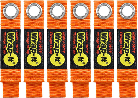Heavy-Duty Straps - 7-inch (6-Pack) Blaze Orange
