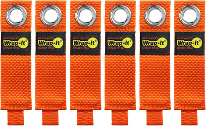 Heavy-Duty Straps - 7-inch (6-Pack) Blaze Orange