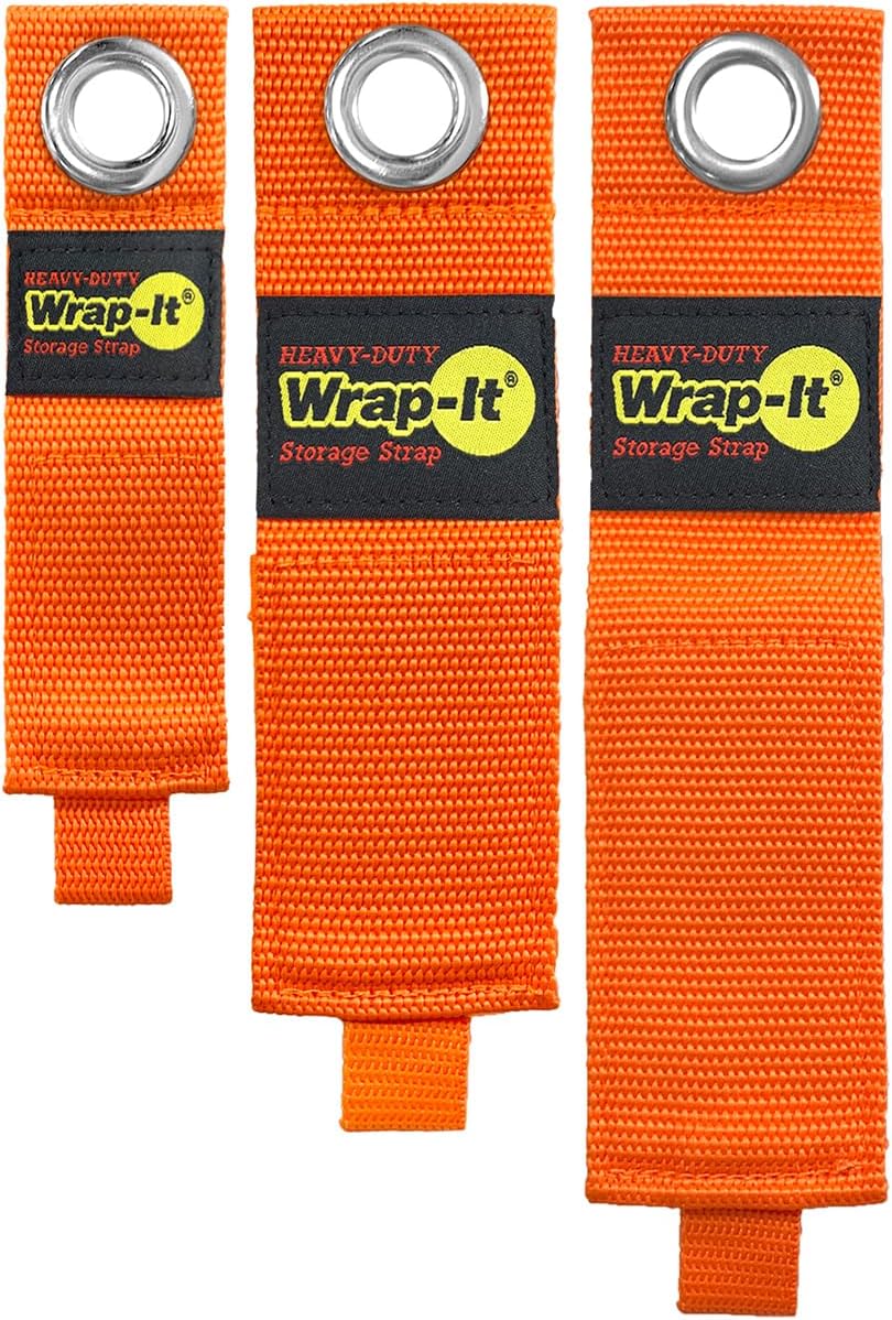 Heavy-Duty Straps - 7-inch (6-Pack) Blaze Orange