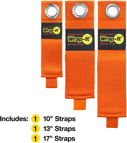 Heavy-Duty Straps - 7-inch (6-Pack) Blaze Orange