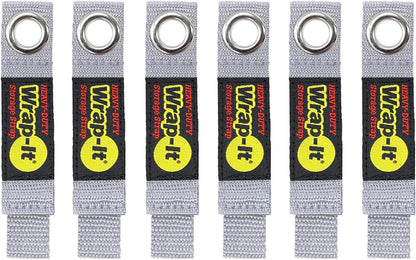 Heavy-Duty Straps - 7-inch (6-Pack) Blaze Orange