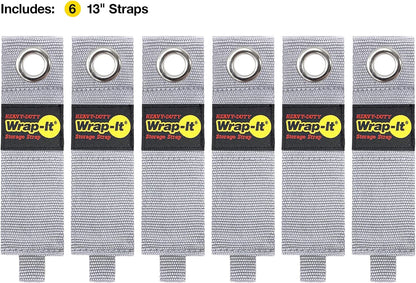 Heavy-Duty Straps - 7-inch (6-Pack) Blaze Orange