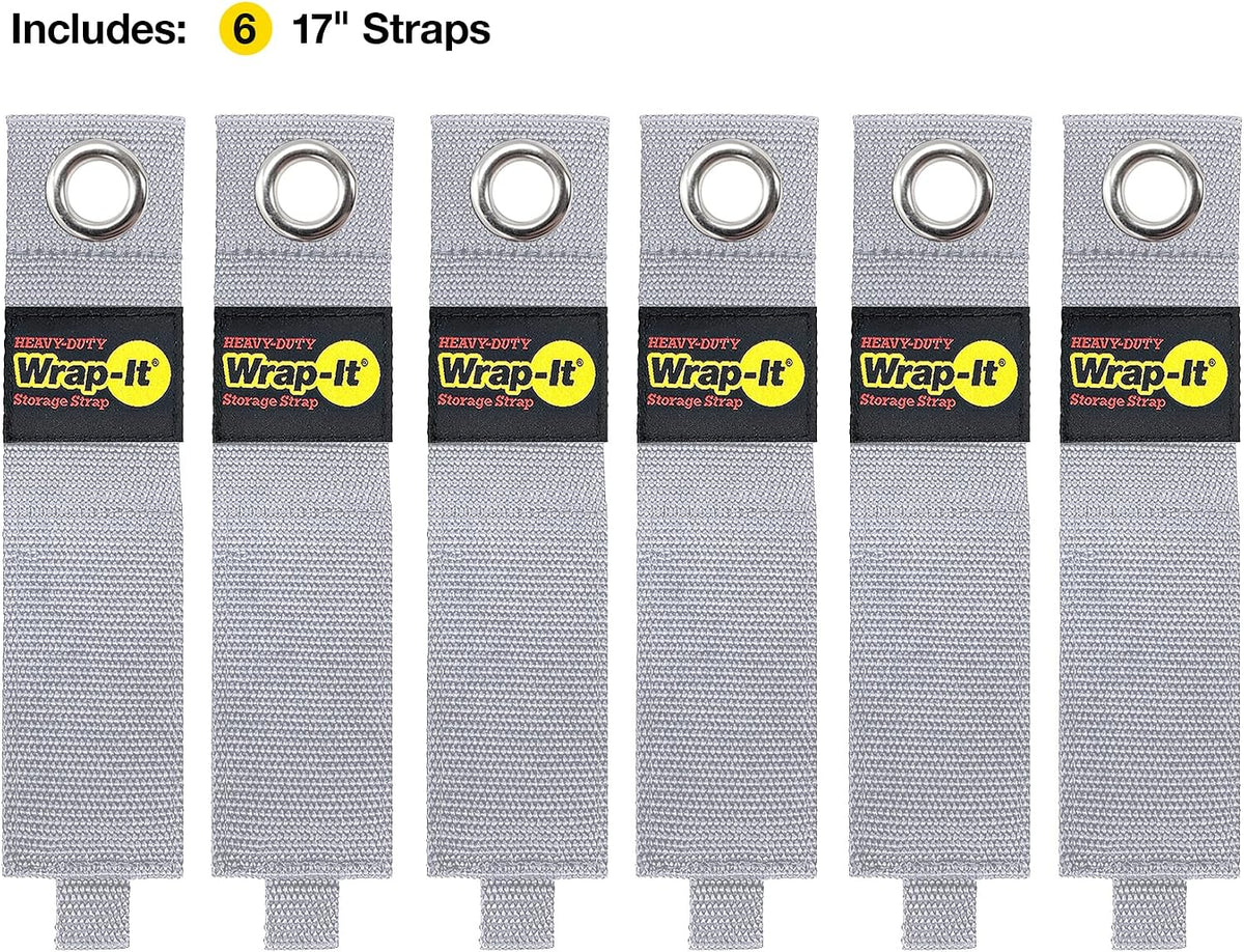Heavy-Duty Straps - 7-inch (6-Pack) Blaze Orange