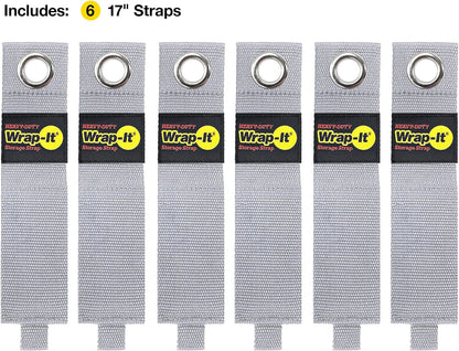 Heavy-Duty Straps - 7-inch (6-Pack) Blaze Orange