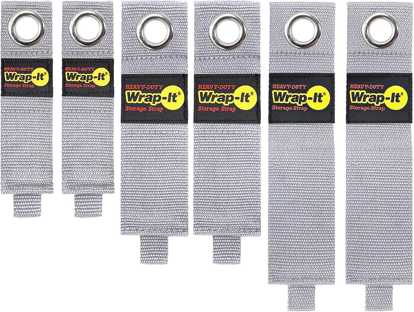 Heavy-Duty Straps - 7-inch (6-Pack) Blaze Orange