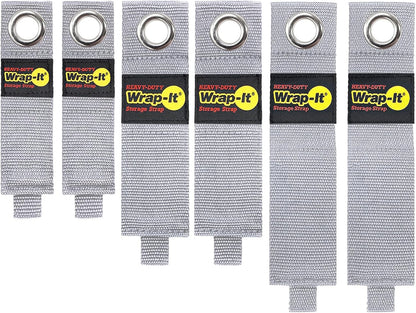Heavy-Duty Straps - 7-inch (6-Pack) Blaze Orange