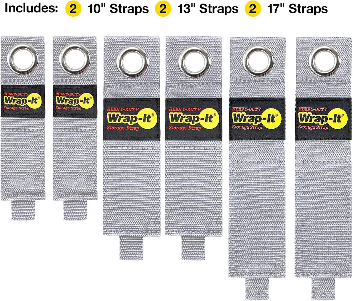 Heavy-Duty Straps - 7-inch (6-Pack) Blaze Orange