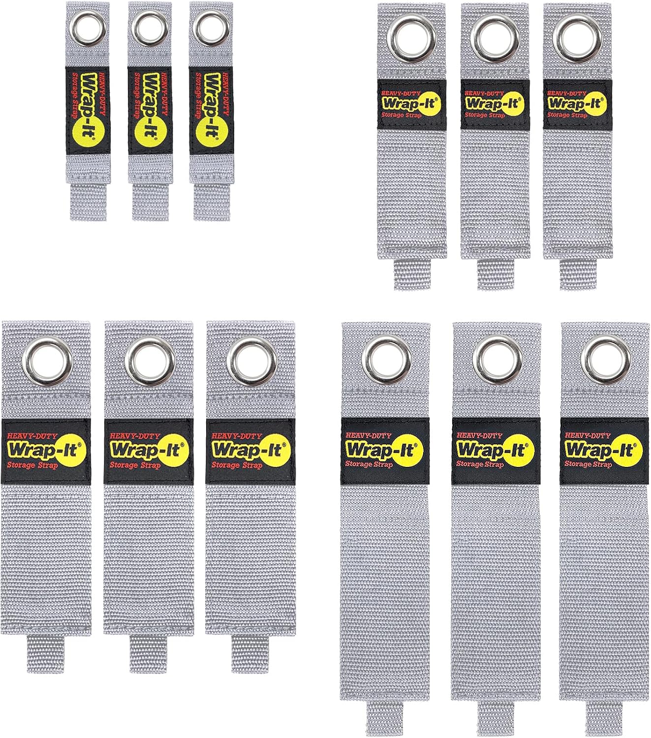 Heavy-Duty Straps - 7-inch (6-Pack) Blaze Orange