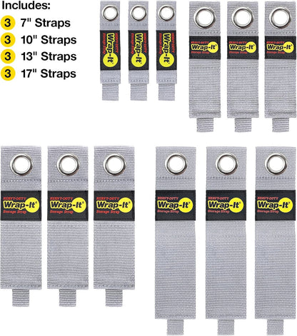 Heavy-Duty Straps - 7-inch (6-Pack) Blaze Orange