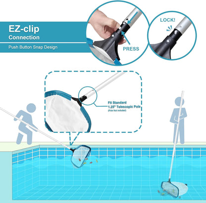 17.5" Ultra Fine Mesh Pool Pollen & Sand Skimmer Rake Net