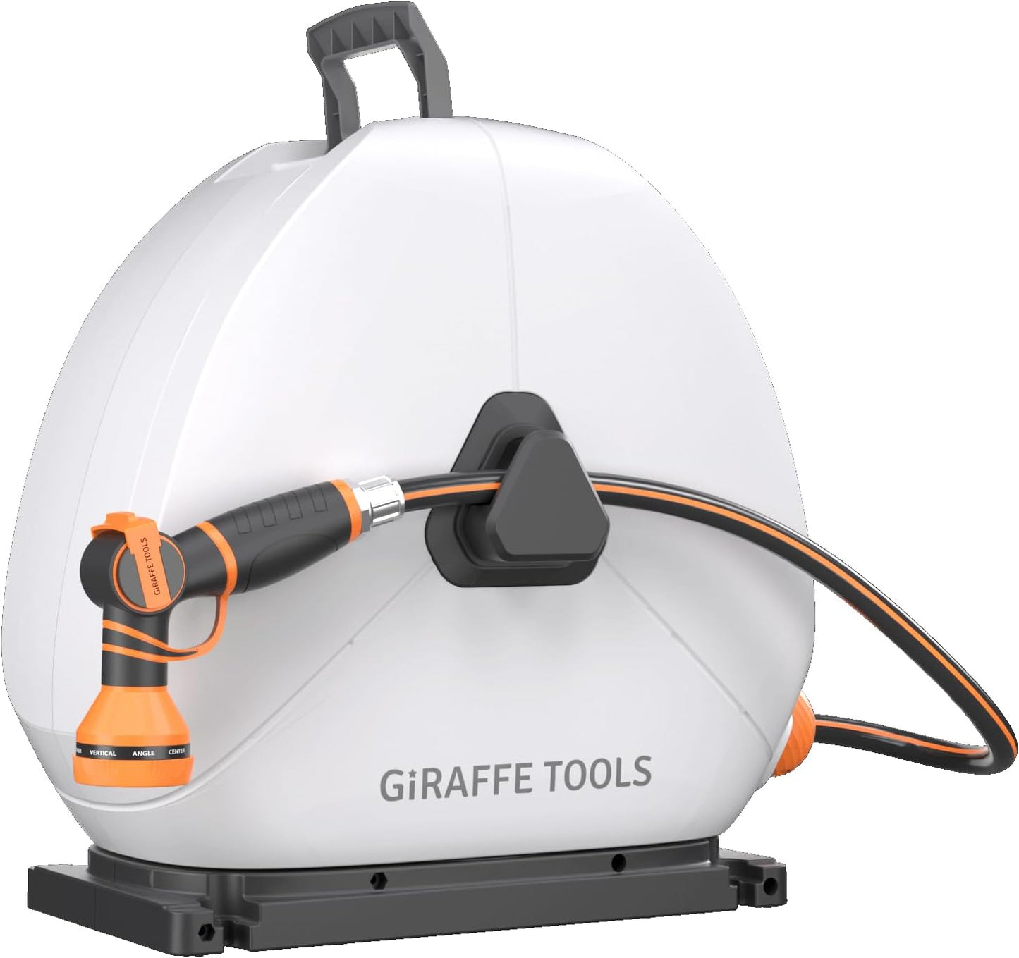 Ground-Mounted Retractable Garden Hose Reel,1/2" x 82FT