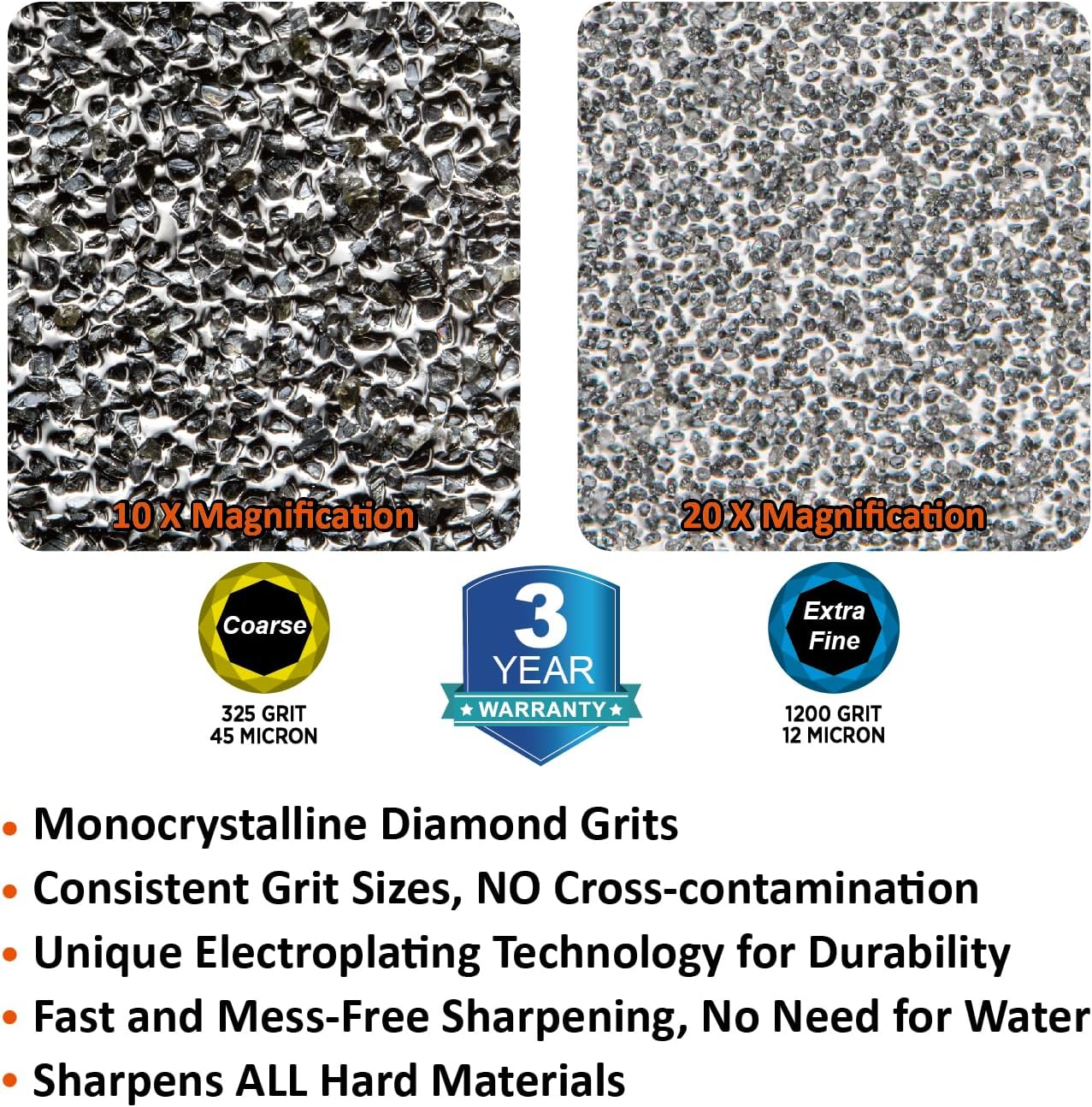 181N Dual-Grit Diamond Sharpening Stone File