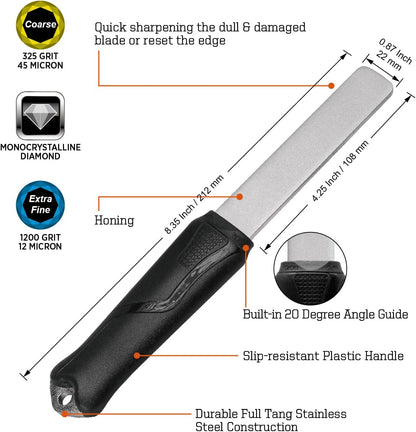 181N Dual-Grit Diamond Sharpening Stone File