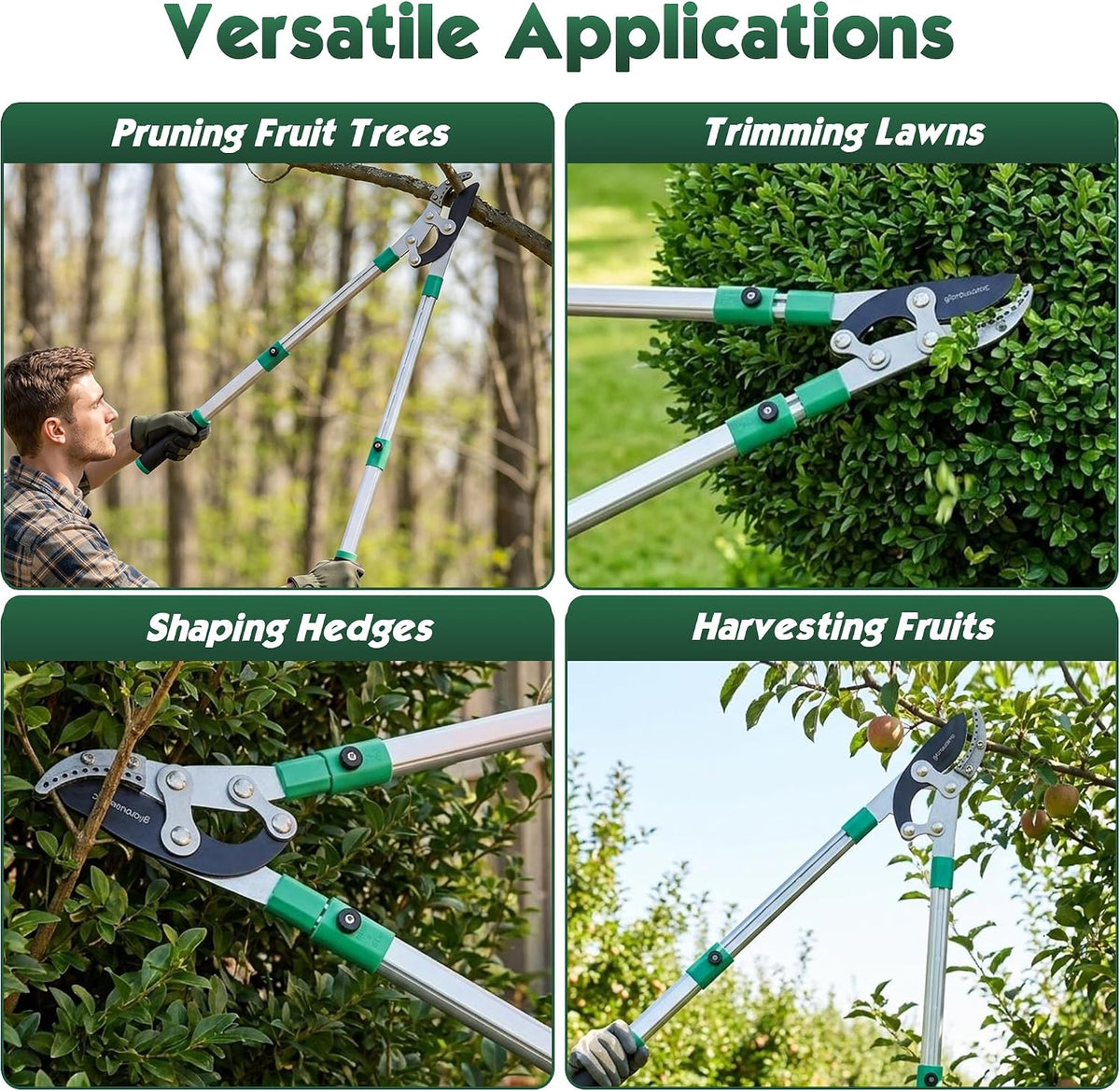 Loppers Branch Cutter 28"-41" Telescoping Lopper Heavy Duty Tree Trimmer,Chops Thick Branches with Ease,2" Inch Cutting Capacity