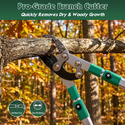 Loppers Branch Cutter 28"-41" Telescoping Lopper Heavy Duty Tree Trimmer,Chops Thick Branches with Ease,2" Inch Cutting Capacity