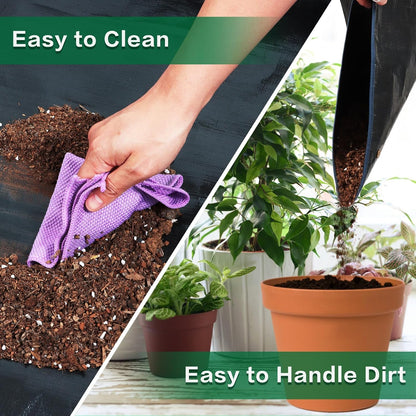 39.4" x 39.4" Large Plant Repotting Mat for Indoor Plants, Portable and Foldable Gardening mat, Waterproof Transplanting Potting Mat in Garden Outdoor