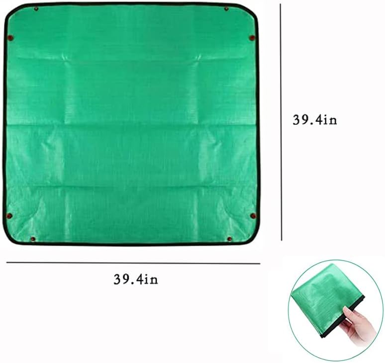 39.4" x 39.4" Large Plant Repotting Mat for Indoor Plants, Portable and Foldable Gardening mat, Waterproof Transplanting Potting Mat in Garden Outdoor