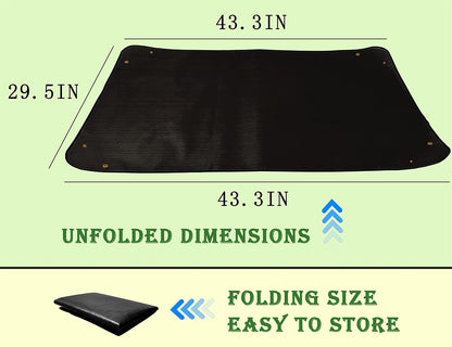 39.4" x 39.4" Large Plant Repotting Mat for Indoor Plants, Portable and Foldable Gardening mat, Waterproof Transplanting Potting Mat in Garden Outdoor