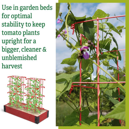 Lifetime Tomato Cages, Green, Set of 4