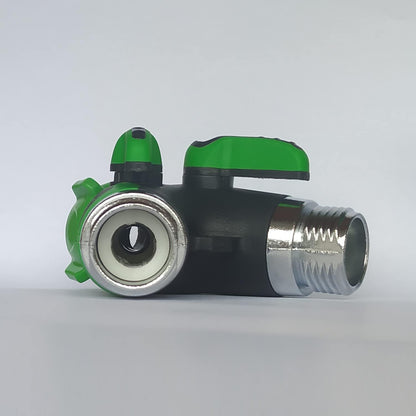 2 Way Y Hose Splitter, Garden Hose Connector with Comfortable Rubberized Grip with Outdoor Faucet, 3/4-inch (2-Packs)