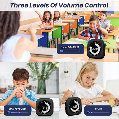 Visual Timer for Kids, Rechargeable 10-Hour Count Up/Down Timer