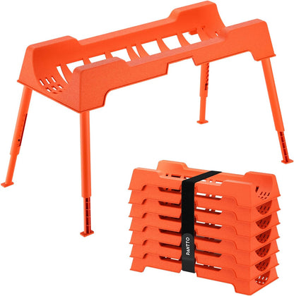RV Sewer Hose Support, 15FT Heavy-Duty Camper Waste Hose Holder with 7 Foldable Sections, Adjustable & Stable Waste Drainage Support with Strap, Stackable & Weather-Resistant (Patent Pending)