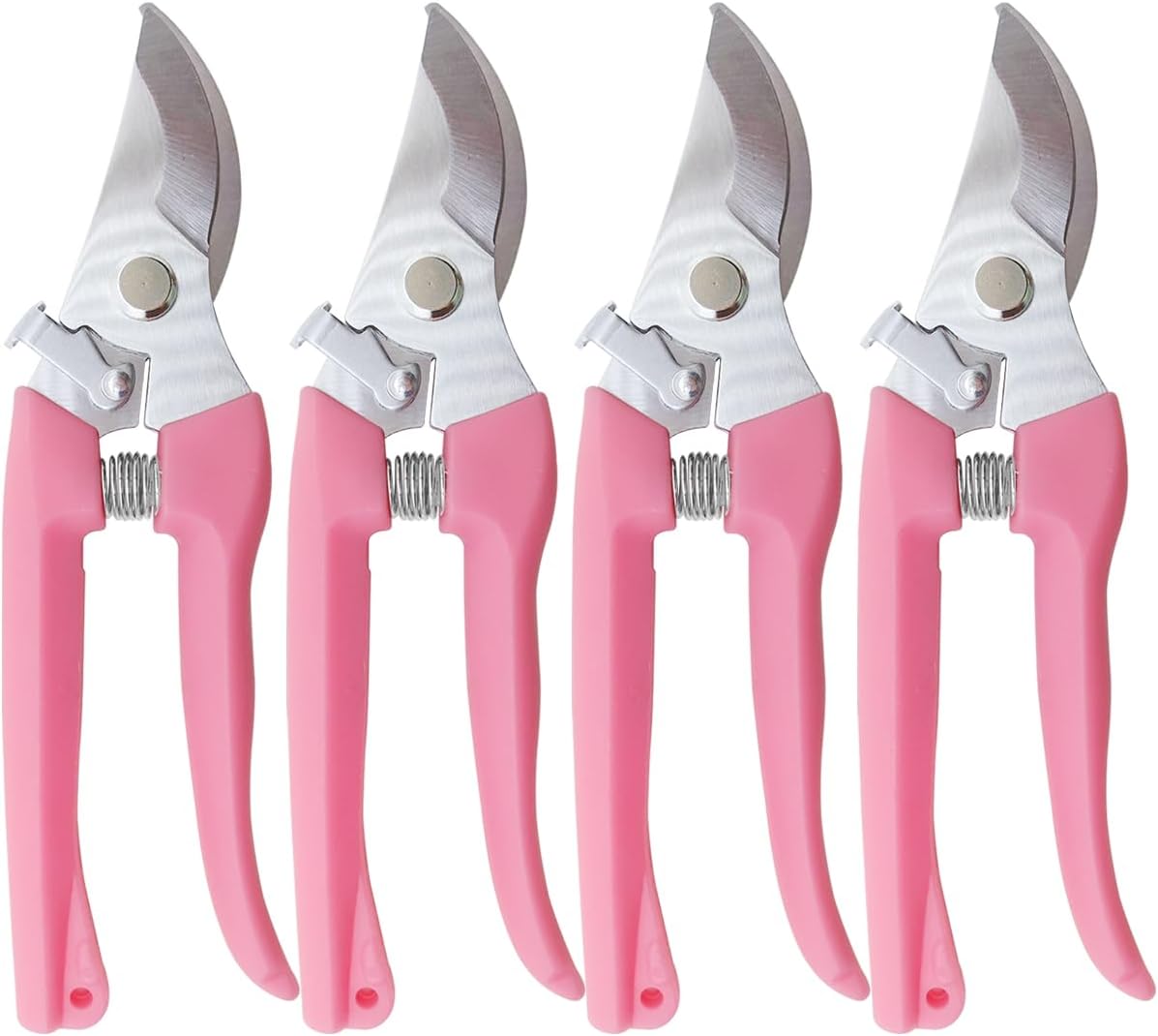 Flower Scissor, Floral Shear for Cutting Fresh Flowers (Pink, 4 Pack)
