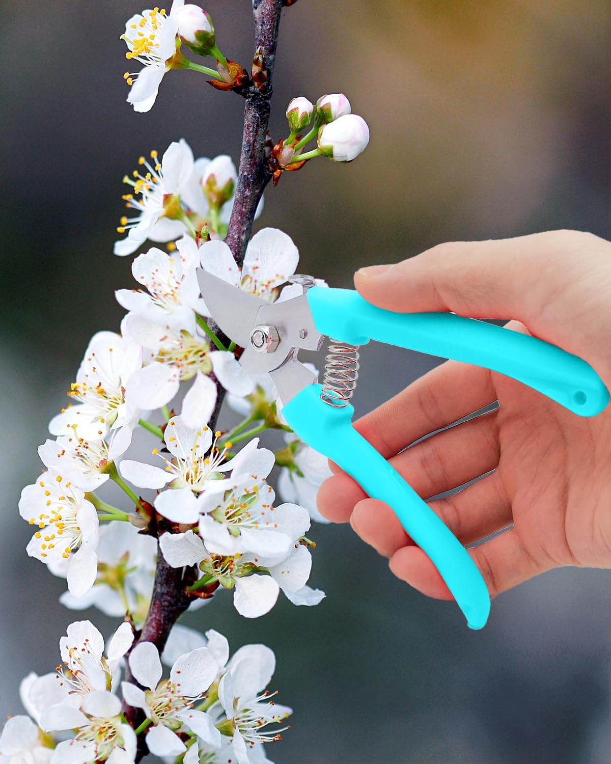 Flower Scissor, Floral Shear for Cutting Fresh Flowers (Pink, 4 Pack)