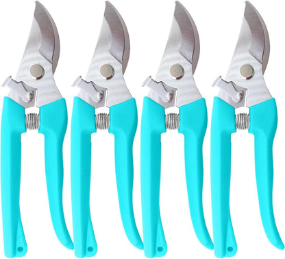 Flower Scissor, Floral Shear for Cutting Fresh Flowers (Pink, 4 Pack)