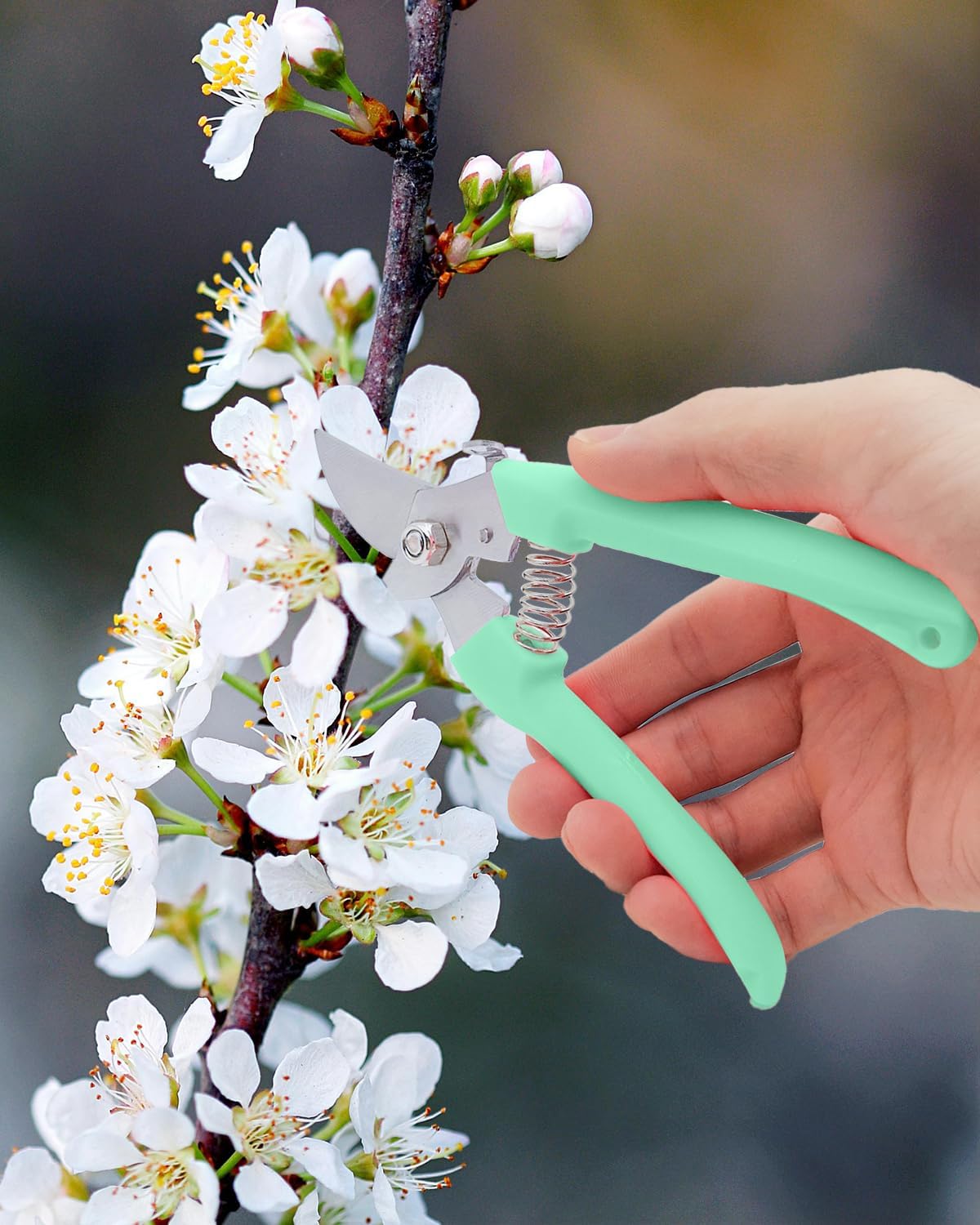 Flower Scissor, Floral Shear for Cutting Fresh Flowers (Pink, 4 Pack)
