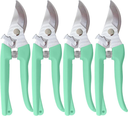 Flower Scissor, Floral Shear for Cutting Fresh Flowers (Pink, 4 Pack)
